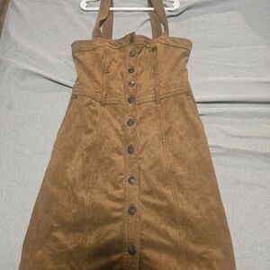 Abercrombie & Fitch Tan Strapless Dress